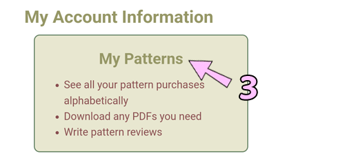 Step 3: Click 'My Patterns'