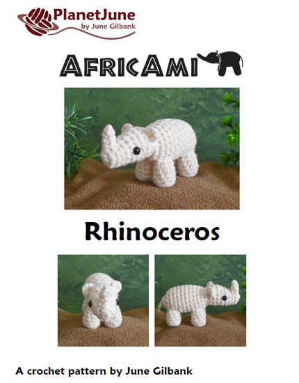 AfricAmi Rhinoceros amigurumi crochet pattern - Click Image to Close