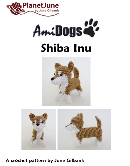 (image for) AmiDogs Shiba Inu amigurumi crochet pattern - Click Image to Close